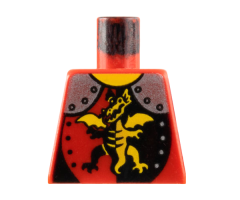 Torso Castle Dragon Knights Dragon Standing Pattern