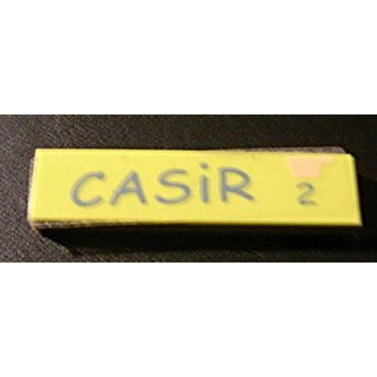 Tile 1 x 4 with 'CASiR' and '2' Pattern (Sticker) - Set 5941