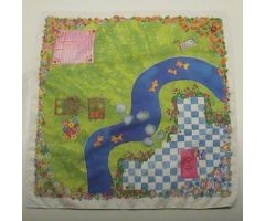 Belville Cloth Playmat 49cm x 49cm with Stream Pattern (#5834)