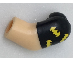Arm, Left with Black Short Sleeve and 3 Yellow Bats Pattern