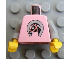 Torso Paradisa Horse Face in Horseshoe Pattern / Light Gray Arms / Yellow Hands