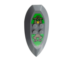 Large Figure Part Nestle Promo Figure Rascus Shield with Monkey Pattern (Stickers) - Set 4941