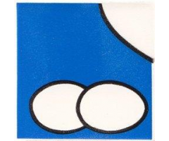 Duplo, Tile 2 x 2 x 1 with Chicken Mosaic Picture 16 Pattern (Set 1014)