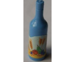 Scala Accessories Bottle Wine, Label with Wheat and Fruit Pattern (Sticker) - Set 3148