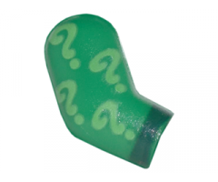 Arm, Right with Bright Green Question Marks and Dark Green Cuff Pattern