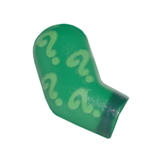 Arm, Right with Bright Green Question Marks and Dark Green Cuff Pattern