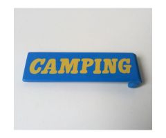 Duplo, Building Door 1 x 4 x 1 with Yellow CAMPING Pattern