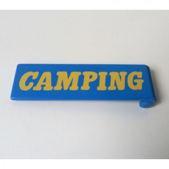 Duplo, Building Door 1 x 4 x 1 with Yellow CAMPING Pattern