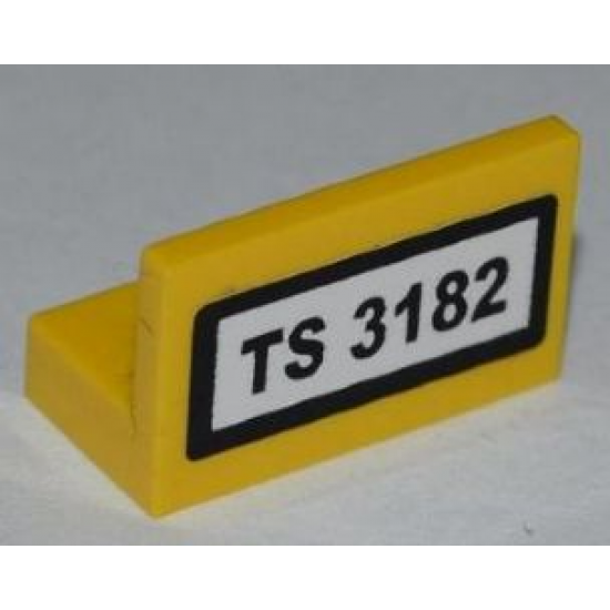 Panel 1 x 2 x 1 with 'TS 3182' Pattern (Sticker) - Set 3182