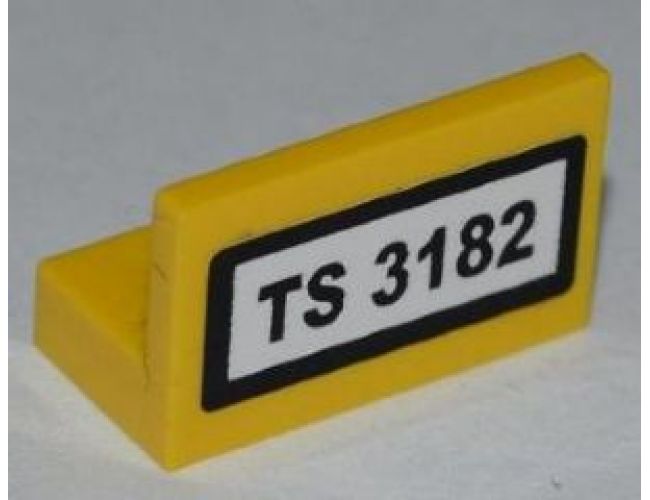 Panel 1 x 2 x 1 with 'TS 3182' Pattern (Sticker) - Set 3182