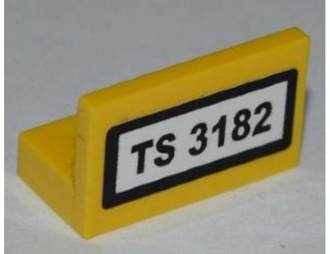 Panel 1 x 2 x 1 with 'TS 3182' Pattern (Sticker) - Set 3182