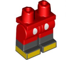 Hips and Legs with 2 White Buttons, Black Lower Legs and Yellow Feet Pattern (Mickey)