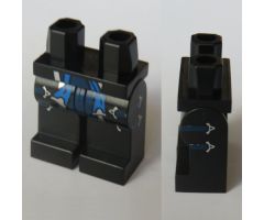 Hips and Legs with Dark Blue Straps with Silver Trim Pattern