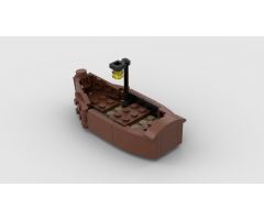 Rowing Boat Add on for 2bricks Boathouse MOC