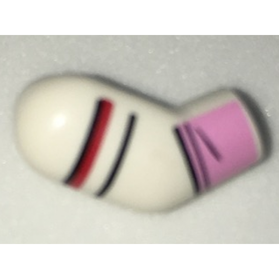 Arm, Right with Black and White Shoulder Stripes and Bright Pink Glove Cuff Pattern