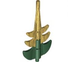 Animal, Body Part Dragon Tail Barbed with Marbled Metallic Gold Pattern