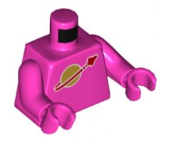Torso Space Classic Moon Logo High on Torso Pattern, Inside with Ribs (second reissue) / Dark Pink Arms / Dark Pink Hands