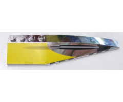 Wedge 12 x 3 Right with Plain Yellow and Missile Groove Pattern (Sticker) -Set 10026