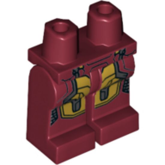 Hips and Legs with Iron Man Gold and Silver Knee Plates Pattern (MK 43)
