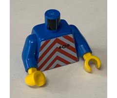 Torso Train Red Chevron Pattern / Blue Arms / Yellow Hands