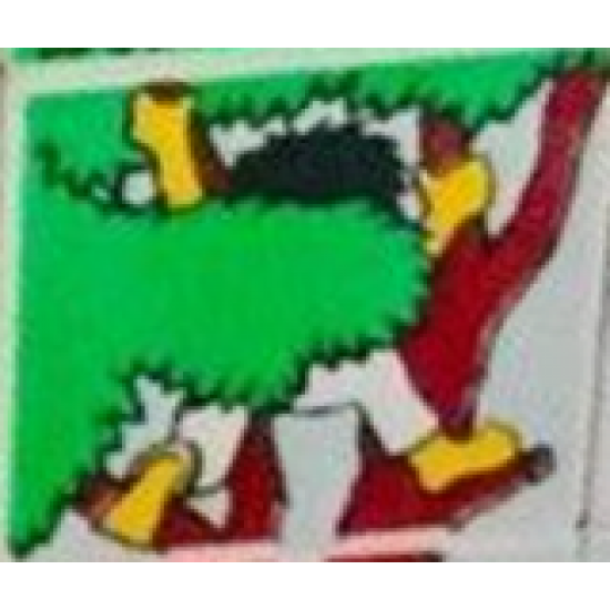 Duplo, Tile 2 x 2 x 1 with Outdoors Mosaic Picture 10 Pattern (Set 9220)