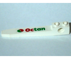 Technic Forklift Fork with Octan Logo Pattern Model Left Side (Sticker) - Set 6663