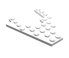 Wedge, Plate 8 x 8 with 4 x 4 Cutout