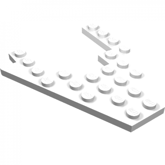 Wedge, Plate 8 x 8 with 4 x 4 Cutout