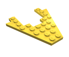 Wedge, Plate 8 x 8 with 4 x 4 Cutout