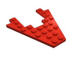 Wedge, Plate 8 x 8 with 4 x 4 Cutout