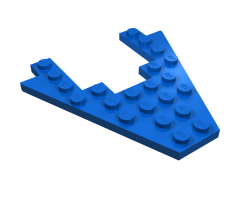 Wedge, Plate 8 x 8 with 4 x 4 Cutout