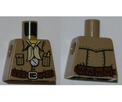 Torso Pharaoh's Quest Safari Shirt, Tan Bandana, Compass Pattern