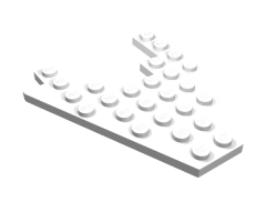 Wedge, Plate 8 x 8 with 3 x 4 Cutout