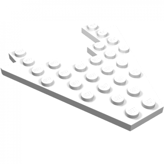 Wedge, Plate 8 x 8 with 3 x 4 Cutout