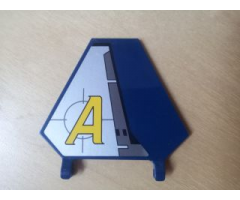 Flag 5 x 6 Hexagonal with Yellow Agents Logo Pattern Model Left (Sticker) - Set 8630
