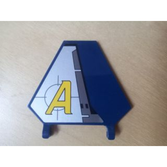 Flag 5 x 6 Hexagonal with Yellow Agents Logo Pattern Model Left (Sticker) - Set 8630