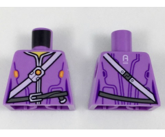 Torso Nexo Knights Female Jacket with Shoulder Strap and Belt Pattern