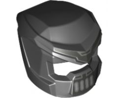 Minifigure, Headgear Helmet Space with Open Visor Small and Mouth Grille and Silver Markings Pattern