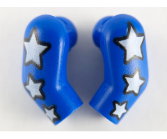 Arm, (Matching Left and Right) Pair with 3 White Stars Pattern