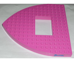Boat Bow Brick 16 x 16 x 1 with 4 x 6 Cutout with 'Belville' Pattern (Sticker) - Set 5848