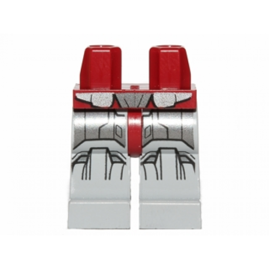 Hips and Light Bluish Gray Legs with SW Silver Armor Pattern