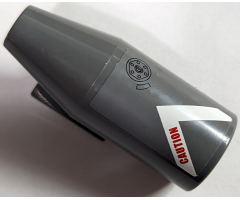 Aircraft Engine Smooth Large, 2 x 2 Thin Top Plate with White V-Shaped Stripe, 'CAUTION' and Filler Cap Pattern Model Left (Sticker) - Set 60010