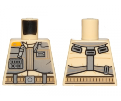 Torso SW Jacket with Dark Tan Belts Pattern (Rebel Trooper)