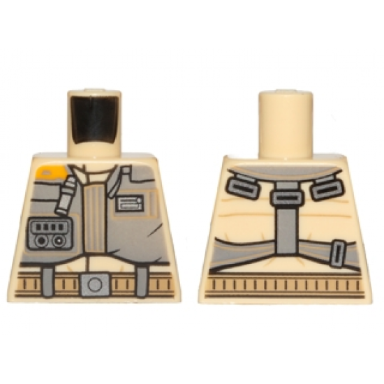 Torso SW Jacket with Dark Tan Belts Pattern (Rebel Trooper)