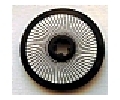 Technic, Disk 3 x 3 with Black and Silver Mesh Sharp Lines Pattern (Sticker) - Set 3677
