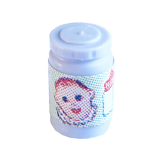 Scala Accessories Jar Jam / Jelly, Label with Baby Face, Phial and Measuring Cup Pattern (Sticker) - Set 3243
