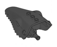 Animal, Body Part Dinosaur Head Toothed, Jaw Top with Pin