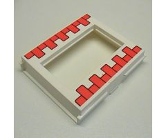 Door, Frame 2 x 8 x 8 with Red Bricks Pattern
