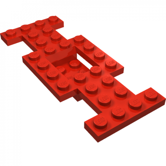 Vehicle, Base 4 x 10 x 2/3 with 2 x 2 Recessed Center with Smooth Underside, No Center Hole