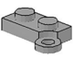 Hinge Plate 1 x 4 Swivel Base